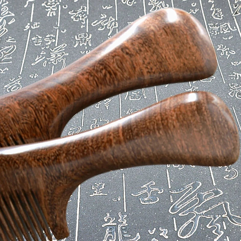 Natural Sandalwood Anti-Static Wide Tooth Hair Comb