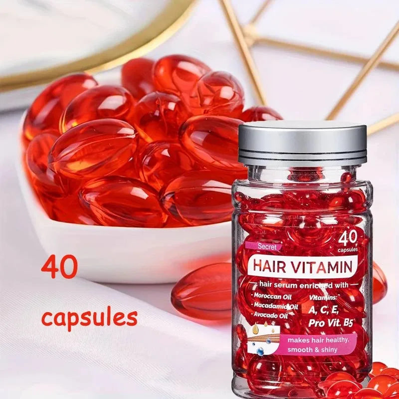 Moroccan Argan Vitamin Hair Repair Oil Capsules