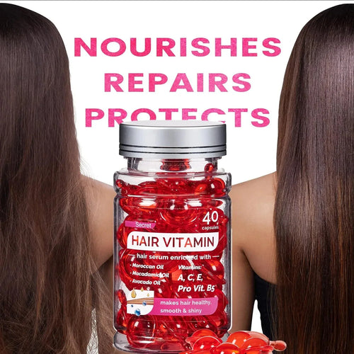 Moroccan Argan Vitamin Hair Repair Oil Capsules