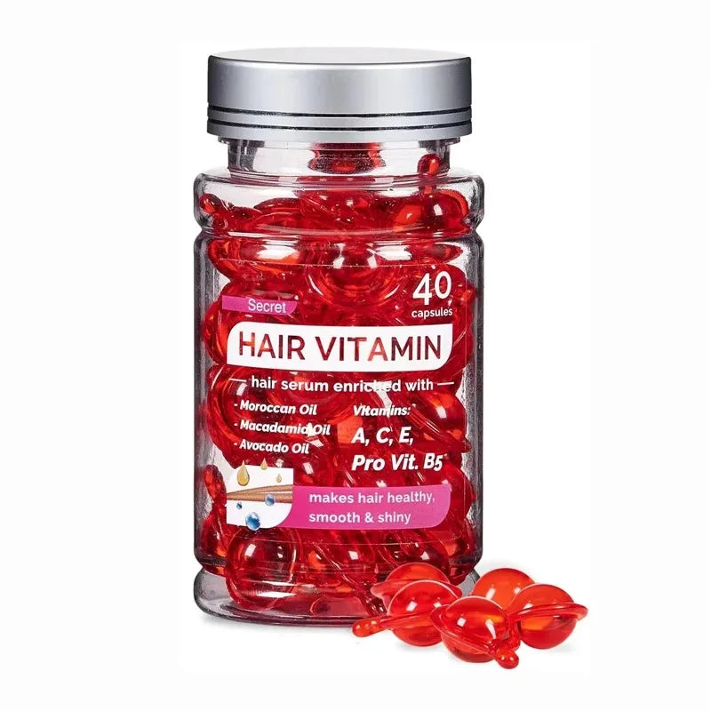 Moroccan Argan Vitamin Hair Repair Oil Capsules